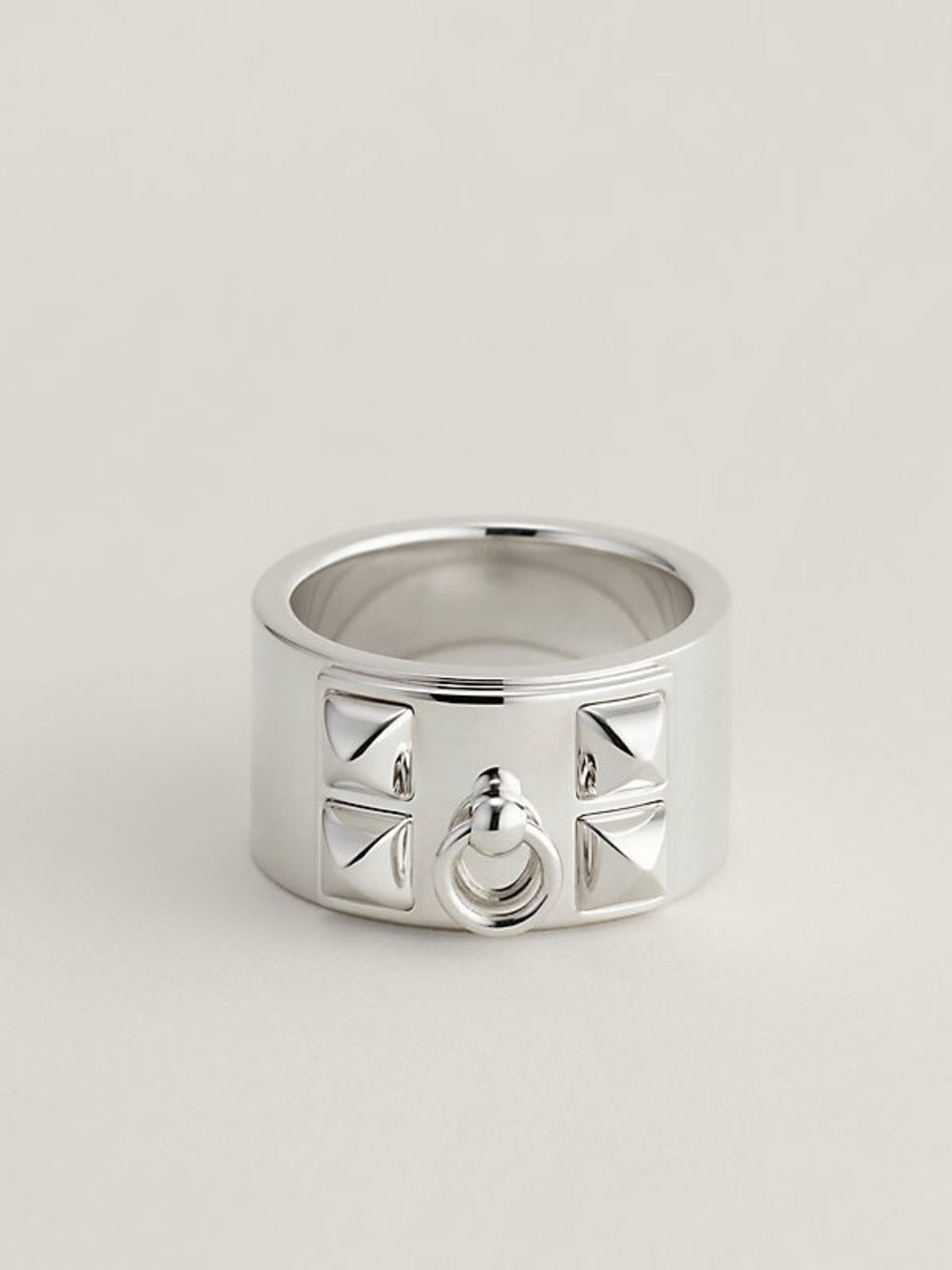 Hermès Collier de Chien silver ring size 56 (7.5)
